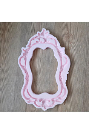44cm Çerçeve Silikon Kalıp K-639, Kokulu Taş Sabun Alçı Mum Kalıbı