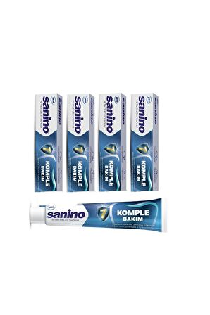 Komple Bakım Sanino Diş Macunu 4 Adet 75 Ml - Günlük Koruma YENİLENMİŞ FORMÜL