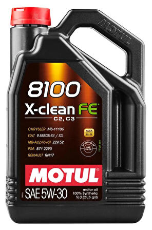MOTUL 8100 X-CLEAN FE 5W30 Motor Yağı (HTC-DPF)  5 Litre