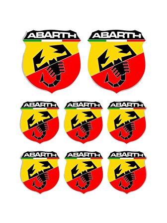 ABARTH LOGO A4 STİCKER - ETİKET