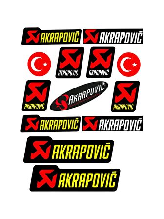 AKRAPOVİÇ A4 STİCKER - ETİKET