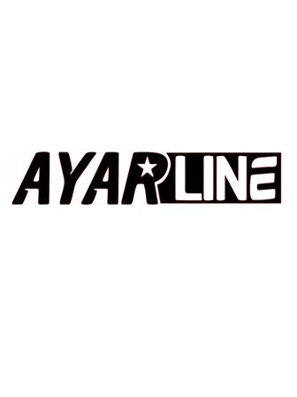 AYARLINE 20x4cm SİYAH ETİKET - STİCKER