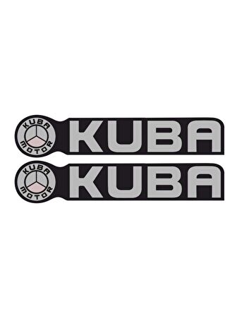 KUBA ETİKET GRİ 15x3cm 2'Li - ETİKET - STİCKER