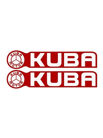 KUBA ETİKET KIRMIZI 15x3cm 2'Li - ETİKET - STİCKER