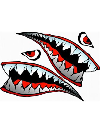 KÖPEK BALIĞI KASK STİCKER - ETİKET