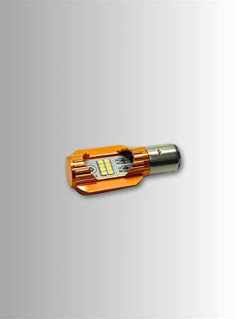 Motosiklet Far Ampülü Kısa - Uzun Beyaz Led Bosch Tip Duylu Ampül 