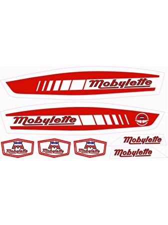 MOBYLETTE SÜPER 52 YAZI SETİ KIRMIZI