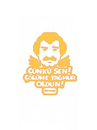 MÜSLÜM BABA STİCKER 10x8.5cm ETİKET - STİCKER