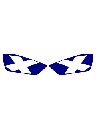 R25 FAR FİLMİ X MODEL LACİVERT STİCKER - ETİKET