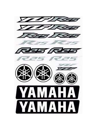 R25 A4 STİCKER SETİ GRİ - ETİKET