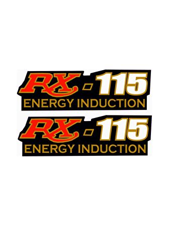 RX115 YAN KAPAK STİCKER TAKIMI