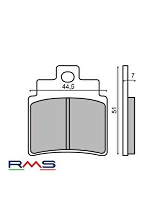 SYM CRUİSYM 250 ÖN FREN Organik 1 Takım Balata  RMS 