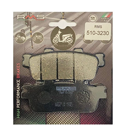 SYM JOYMAX Z 250 ARKA FREN Organik 1 Takım Balata  RMS 