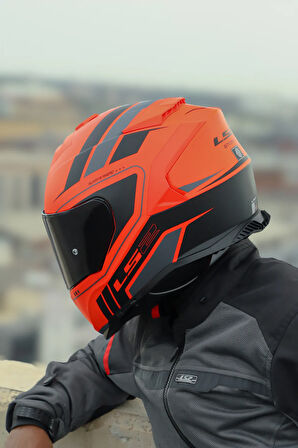 STORM 2 FIST MAT TURUNCU-SİYAH KASK