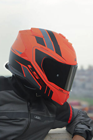 STORM 2 FIST MAT TURUNCU-SİYAH KASK