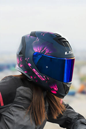 STORM 2 BURST MAT SİYAH-PEMBE KASK