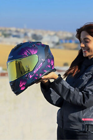 STORM 2 BURST MAT SİYAH-PEMBE KASK