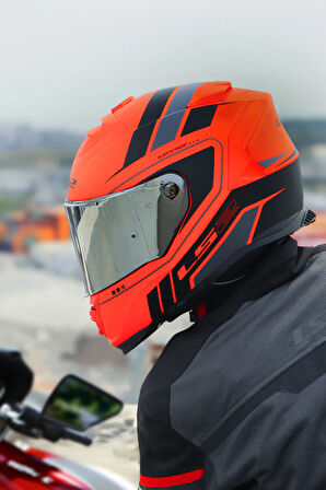 STORM 2 FIST MAT TURUNCU-SİYAH KASK