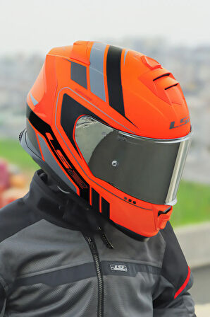 STORM 2 FIST MAT TURUNCU-SİYAH KASK