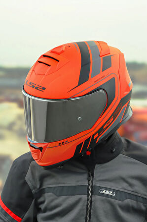 STORM 2 FIST MAT TURUNCU-SİYAH KASK
