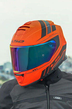 STORM 2 FIST MAT TURUNCU-SİYAH KASK