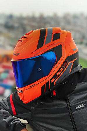 STORM 2 FIST MAT TURUNCU-SİYAH KASK