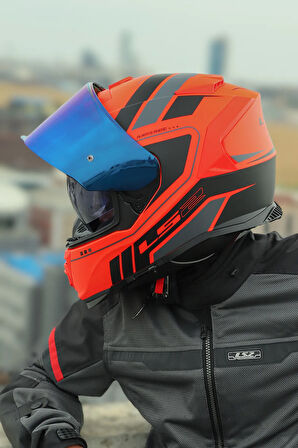 STORM 2 FIST MAT TURUNCU-SİYAH KASK