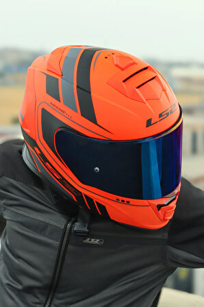 STORM 2 FIST MAT TURUNCU-SİYAH KASK