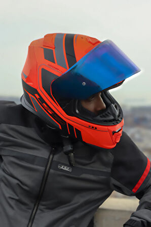 STORM 2 FIST MAT TURUNCU-SİYAH KASK