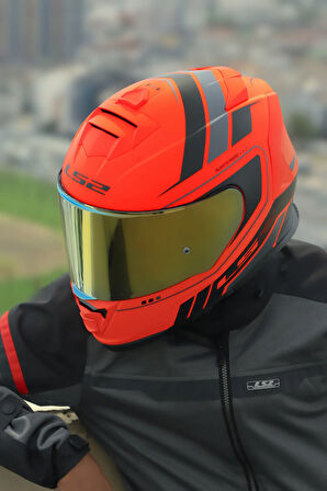 STORM 2 FIST MAT TURUNCU-SİYAH KASK