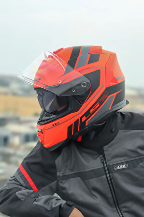 STORM 2 FIST MAT TURUNCU-SİYAH KASK