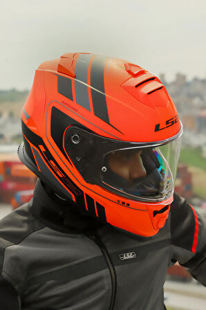 STORM 2 FIST MAT TURUNCU-SİYAH KASK