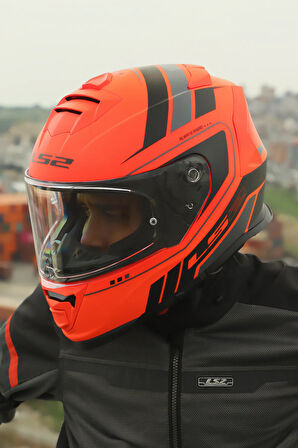 STORM 2 FIST MAT TURUNCU-SİYAH KASK