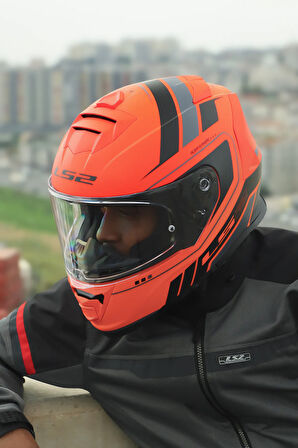 STORM 2 FIST MAT TURUNCU-SİYAH KASK