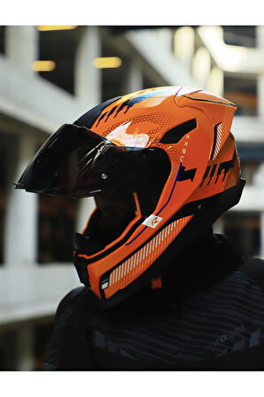 Y.100R BARON TURUNCU KASK
