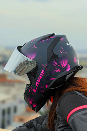 STORM 2 BURST MAT SİYAH-PEMBE KASK