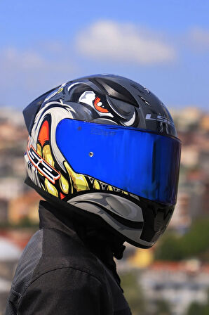 Rapıd 2 Race Spox Gri-kırmızı Kask