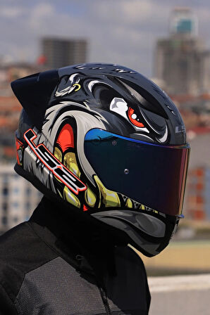 RAPID 2 RACE SPOX GRİ-KIRMIZI KASK