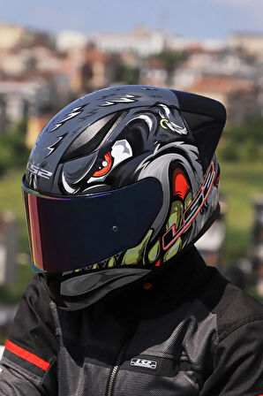 RAPID 2 RACE SPOX GRİ-KIRMIZI KASK