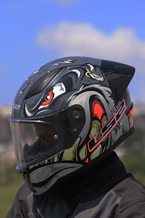 Rapıd 2 Race Spox Gri-kırmızı Kask