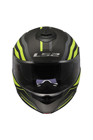 Strobe 2 Phantom Mat Tıtanıum-neon Sarı Kask