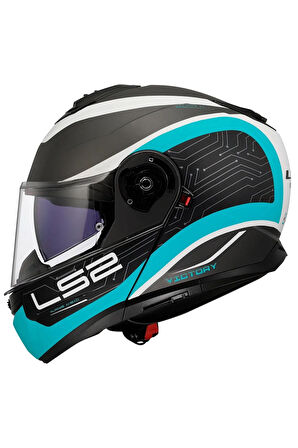 Strobe 2 Vıctory Mat Tıtanıum-beyaz-metal Mavi Kask