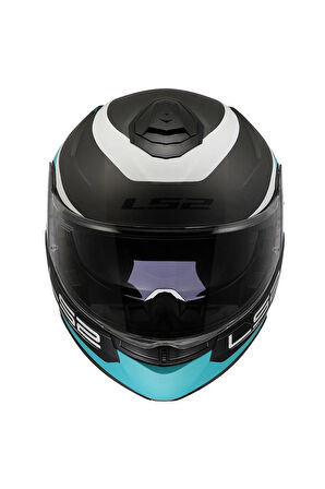 Strobe 2 Vıctory Mat Tıtanıum-beyaz-metal Mavi Kask