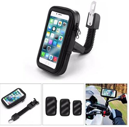 QASUL  Su Geçirmez Bisiklet Motorsiklet Atv Motosiklet Telefon Tutucu Tutacağı Weather Resistant Bike Mount