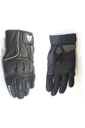 VENOM D1 Deri Motosiklet Eldiveni Kısa Model