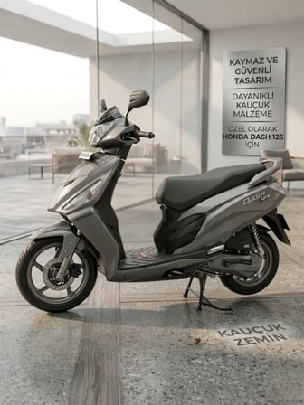 Beylini Honda Dash Hero Uyumlu Kauçuk Paspas Kaymaz Taban Su Geçirmez Kolay Temizlik Yeni Nesil Tüm Modeller