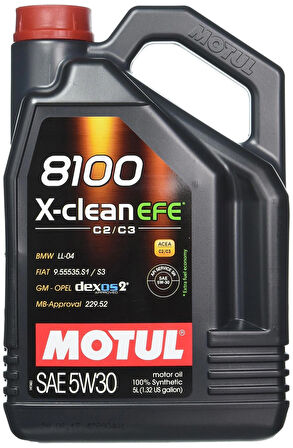 Motul 8100 X-Clean Efe 5W-30 5 Litre