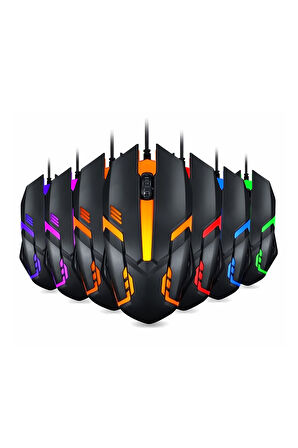 Thunder RGB Kablolu 7 Renk Modu Gaming Oyuncu Optik Mouse