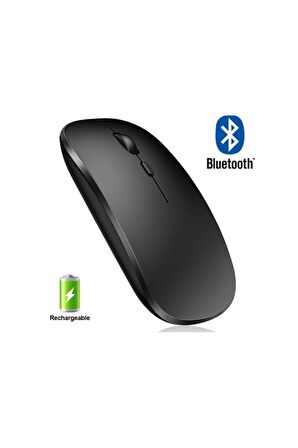 QASUL Bluetooth Şarjlı 2.4ghz Kablosuz Mouse Sessiz Tıklama mause