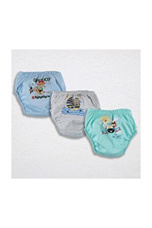 Storybaby - 3lü Erkek Alıştırma Külodu - Ayılı Set
